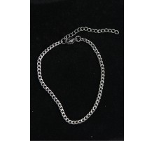 316L Çelik İnce Klasik Model Gümüş Renk Erkek Bileklik - TJ-EB3748