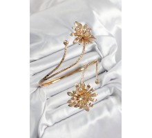 Pirinç Papatya Model Gold Renk Kadın Pazu Bileklik - TJ-BB7423