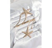 Pirinç Deniz Yıldızı Model Gold Renk Kadın Pazu Bileklik - TJ-BB7425