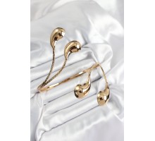 Pirinç Damla Model Gold Renk Kadın Pazu Bileklik - TJ-BB7426