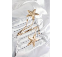 Pirinç Deniz Yıldızı Model Gold Renk Kadın Pazu Bileklik - TJ-BB7432