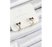 Pirinç Kuromi Model Gold Renk Çocuk Küpe - TJ-BKP10904