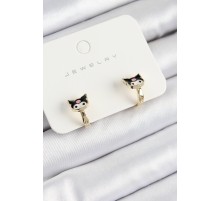 Pirinç Kuromi Model Gold Renk Çocuk Küpe - TJ-BKP10904