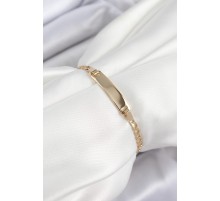 Pirinç Dikdörtgen Model Gold Renk Xuping Bebek Künyesi - TJ-BB7434