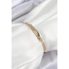 Pirinç Dikdörtgen Model Gold Renk Xuping Bebek Künyesi TJ-BB7434