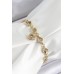 Xuping Pirinç Zirkon Taşlı Sallantılı Kalp Model Gold Renk Kadın Bileklik - TJ-BB7475
