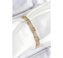 Xuping Pirinç Parçalı Gurmet Model Gold Renk Kadın Bileklik - TJ-BB7478
