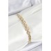 Xuping Pirinç Sıralı Daire Baget Model Gold Renk Kadın Bileklik - TJ-BB7484
