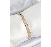 Xuping Pirinç Parçalı Labirent Model Gold Renk Kadın Bileklik - TJ-BB7485