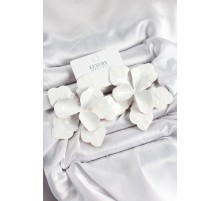 Pirinç Beyaz Çiçek Model Kadın Küpe - TJ-BKP10962