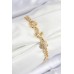 Pirinç Zirkon Taşlı Yonca Model Gold Renk Kadın Bileklik - TJ-BB7557