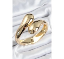 Pirinç Sarmal Model Gold Renk Kadın Kelepçe - TJ-BB7564