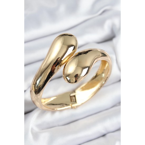 Pirinç Sarmal Model Gold Renk Kadın Kelepçe - TJ-BB7564