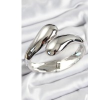 Pirinç Sarmal Model Gümüş Renk Kadın Kelepçe - TJ-BB7565