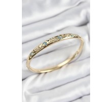 Pirinç Zirkon Taşlı Kelebek Model Gold Renk Kadın Kelepçe - TJ-BB7568