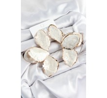 Pirinç Mineli Çiçek Model Gold Renk Kadın Küpe - TJ-BKP10981