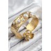 Pirinç İncili Model Gold Renk Bileklik Yüzük Set - TJ-BB7606