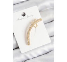 Pirinç Zirkon Taşlı Model Gold Renk Sağ Kıkırdak Küpe - TJ-BKP10992