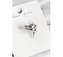 Pirinç Halka Model Gümüş Renk Sağ Kıkırdak Küpe - TJ-BKP11005