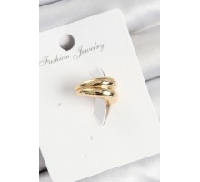 Pirinç Halka Model Gold Renk Sağ Kıkırdak Küpe - TJ-BKP11006