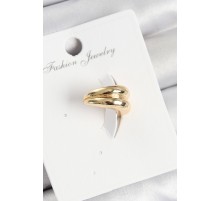 Pirinç Halka Model Gold Renk Sağ Kıkırdak Küpe - TJ-BKP11006