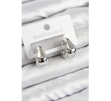 Pirinç Halka Model Gümüş Renk Kadın Küpe - TJ-BKP11007