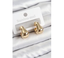 Pirinç Halka Model Gold Renk Kadın Küpe - TJ-BKP11008