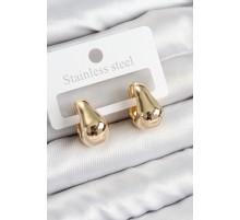 Pirinç Halka Model Gold Renk Kadın Küpe - TJ-BKP11008