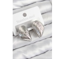 Pirinç İstiridye Model Gümüş Renk Kadın Küpe - TJ-BKP11017