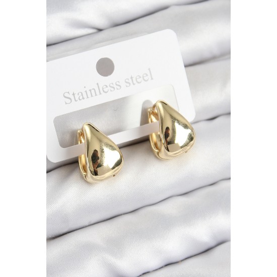 Pirinç Halka Model Gold Renk Kadın Küpe - TJ-BKP11022