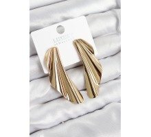 Pirinç Tül Model Gold Renk Kadın Küpe - TJ-BKP11030