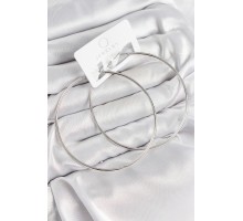 Pirinç Halka Model Gümüş Renk Kadın Küpe - TJ-BKP11036