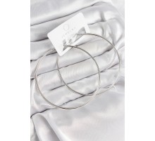 Pirinç Halka Model Gümüş Renk Kadın Küpe - TJ-BKP11036