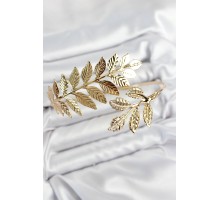 Pirinç Yaprak Model Gold Renk Pazu Bileklik - TJ-BB7651