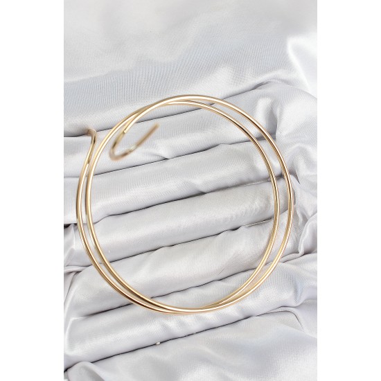 Pirinç Sarmal Model Gold Renk Pazu Bileklik - TJ-BB7652