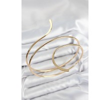 Pirinç Sarmal Model Gold Renk Pazu Bileklik - TJ-BB7652