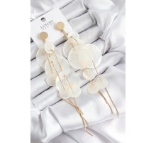 Pirinç Sallantılı Sedef Model Gold Renk Kadın Küpe - TJ-BKP11085