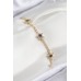 Pirinç Zirkon Taşlı Yıldız Model Gold Renk Kadın Bileklik - TJ-BB7701