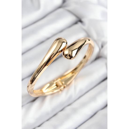 Pirinç Sarmal Model Gold Renk Kadın Kelepçe - TJ-BB7712