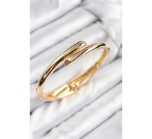 Pirinç Kesik Model Gold Renk Kadın Kelepçe - TJ-BB7714