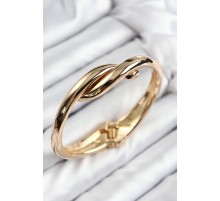 Pirinç Düğüm Model Gold Renk Kadın Kelepçe - TJ-BB7715