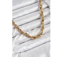 316L Çelik Halat Model Gold Renk Kadın Kolye - TJ-BKO10481
