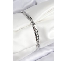 316L Çelik Ezme Zincir Model Gümüş Renk Kadın Bileklik - TJ-BB7784