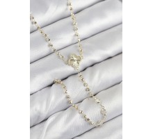 Pirinç Zirkon Taşlı Yonca Model Gold Renk Kadın Y Kolye - TJ-BKO10499