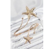 Pirinç Deniz Yıldızı Model Gold Renk Kadın Pazu Bileklik - TJ-BB7797
