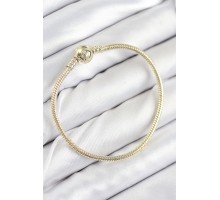 Pirinç Charm Topcuk Model Gold Renk Kadın Bileklik - TJ-BB7807