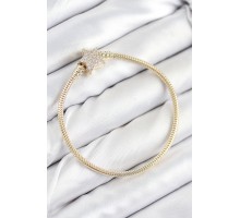 Pirinç Charm Zirkon Taşlı Yıldız Model Gold Renk Kadın Bileklik - TJ-BB7810