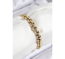 316L Çelik Halat Zincir Model Gold Renk Kadın Bileklik - TJ-BB7830