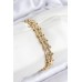 316L Çelik Ataç Zincir Model Gold Renk Kadın Bileklik - TJ-BB7849