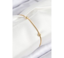 316L Çelik Topcuk Model Gold Renk Kadın Bileklik - TJ-BB7845